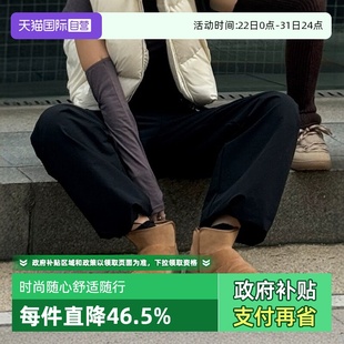 简约加绒雪地靴24秋冬新款 休闲短靴纯色经典 MLB女款 WBBCB 自营