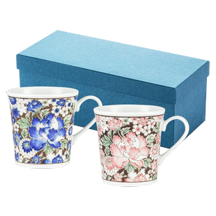 【自营】千代源日本釉下彩马克杯陶瓷女生杯子早餐杯办公室水杯