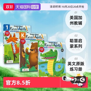 Smart 自营 Moor 练习册 一年级儿童 聪慧启蒙系列英文原版 Start Evan 阅读和写作3册 Write Read 学龄前幼儿园 美国加州教辅