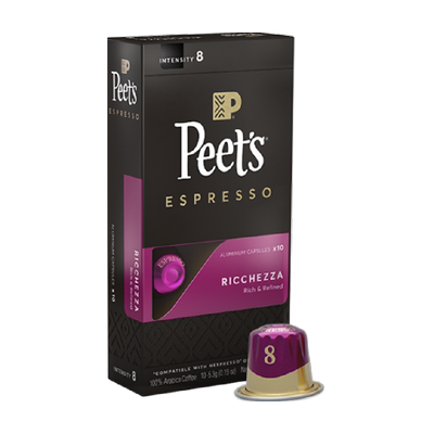 【自营】Peets皮爷法国原装进口胶囊咖啡浓郁精致8号53g*1盒