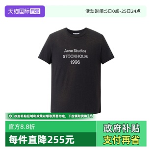 【自营】Acne Studios秋冬男女同款经典1996印花休闲圆领短袖T恤