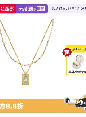 VITARING希腊时尚金色叠戴项链女