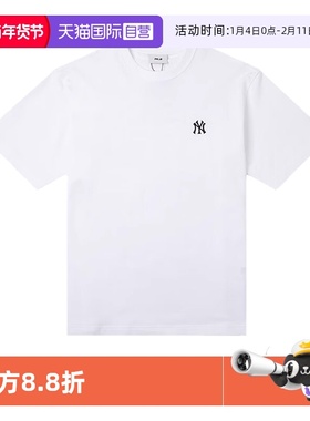 【自营】MLB男装女装2025春季新款情侣运动短袖T恤3ATSB025350WHS