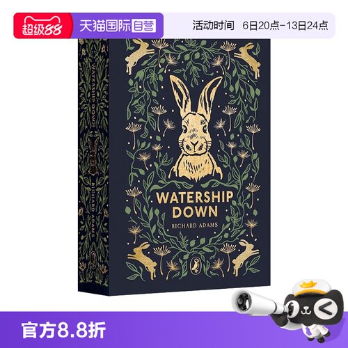 【自营】预售 英文原版 Watership Down 海底沉舟 兔子共和国 精装 Puffin Clothbound Classics 企鹅海雀布纹经典收藏版 经典名著