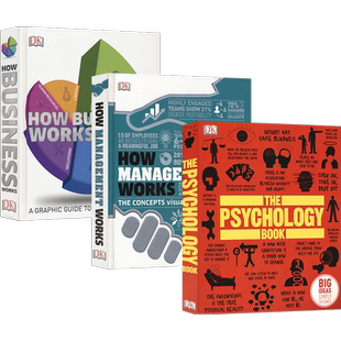【自营】DK How Business Works How Management Works The Psychology Book 商业/管理/心理学图解百科 12岁+ 科普读物 英文原版
