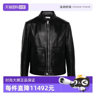 自营 男士 Bally 时尚 羊皮夹克皮衣外套6308674 巴利秋冬新款