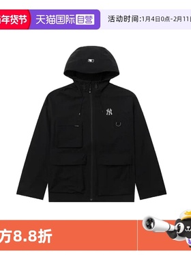 【自营】MLB男女装25新款情侣运动服时尚休闲夹克3AWJB055450BKS