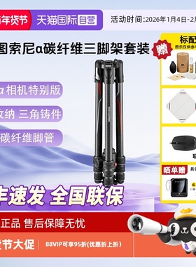 【自营】曼富图/Manfrotto Befree GT 索尼α相机版 碳纤维反折式四节三脚架三维云台套装 MKBFRTC4GTA-BH
