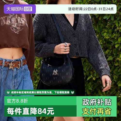 【自营】MLB拎包男女包时尚复古休闲运动包单肩包健身包3ABQMV65N