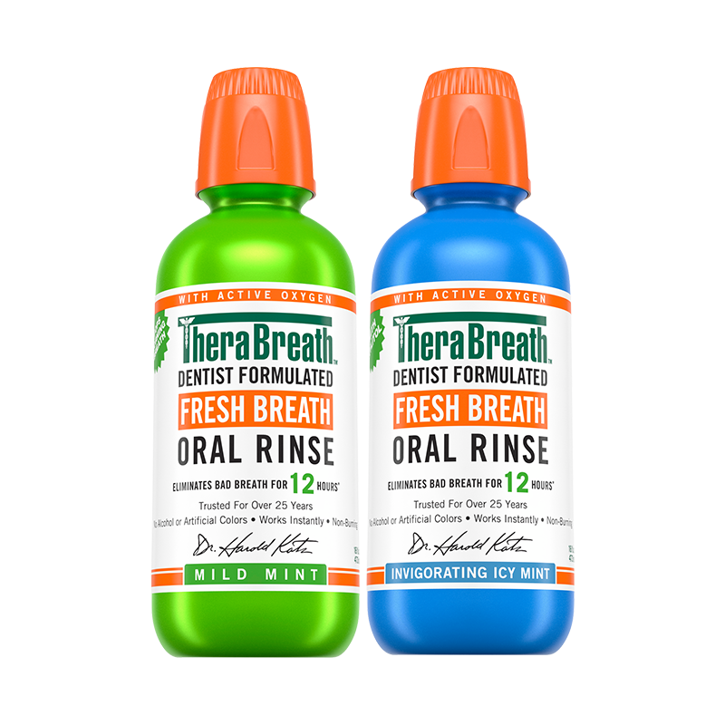 【自营】therabreath凯斯博士温和薄荷+冰凉薄荷漱口水