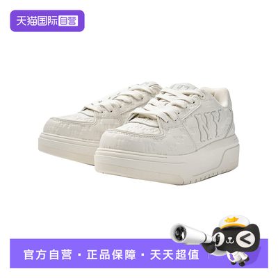 【自营】MLB男女情侣印刻老花时尚学长鞋亲子厚底增高板鞋新SXE01