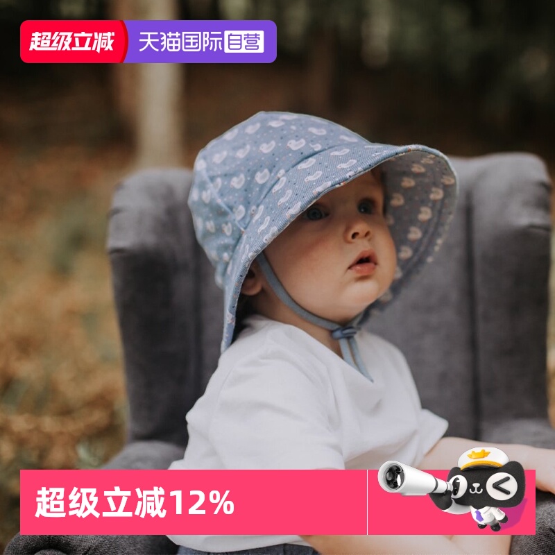 Bedhead纯棉防晒遮阳帽护脖帽