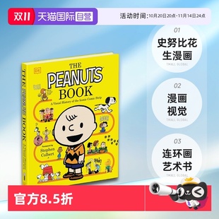 漫画视觉The 自营 史努比花生漫画 Iconic 连环画艺术书 the Peanuts 英文原版 History Visual Book Comic