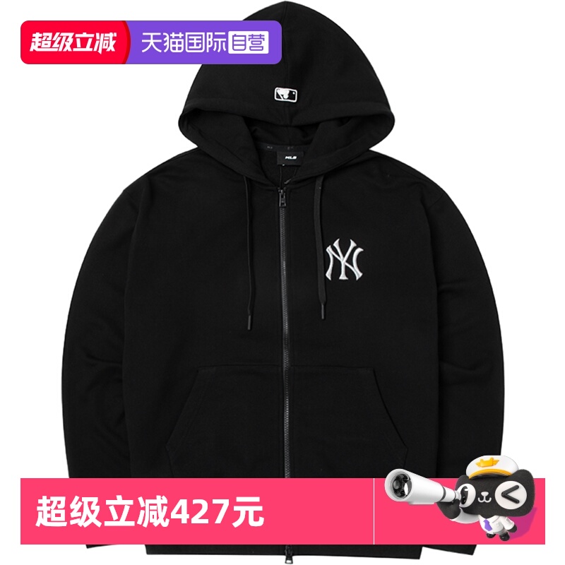 MLB连帽夹克男女装新款针织外套