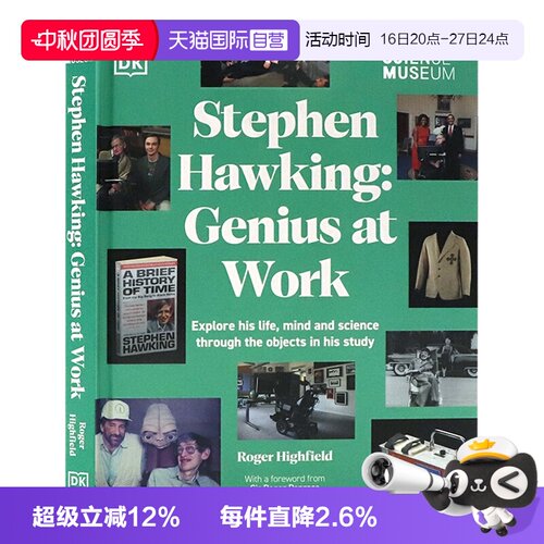 【自营】DK科学博物馆工作天才斯蒂芬霍金英文原版Stephen Hawking Genius at Work通过研究中的物品探索他的生活思想科学进口书籍