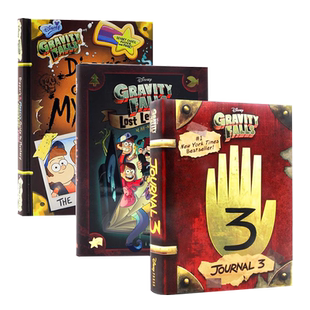 【自营】怪诞小镇3册 英文原版 Gravity Falls 英文原版 全彩漫画设定集Journal 3 迪士尼出版Disney故事书籍 精装Alex Hirsch