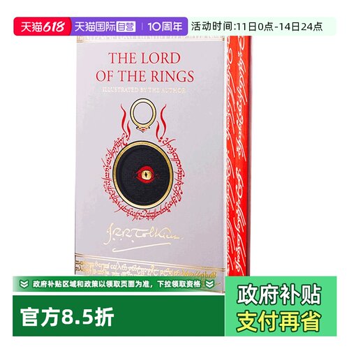 【自营】指环王 魔戒 彩色插图 The Lord of the Rings 托尔金 J. R. R. Tolkien 英文原版 经典奇幻文学书籍 精装