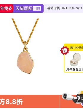 【自营】VITARING项链女水晶吊坠925银配饰锁骨链18k镀金