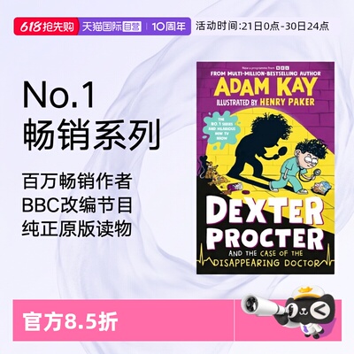 【自营】预售英文原版 Dexter Procter and the Case of the Disappearing Doctor 德克斯特・普罗克特与失踪医生之谜Adam Kay新作