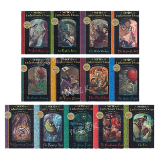 【自营】波特莱尔大冒险英文原版小说 A Series of Unfortunate Events 雷蒙斯尼奇的不幸历险系列13册全 Lemony Snicket