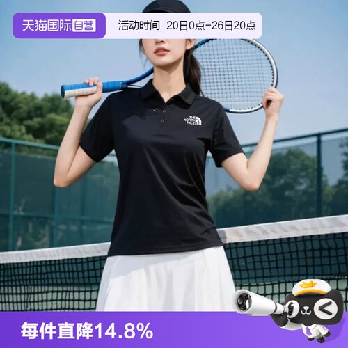 【自营】北面短袖Polo女户外舒适商务运动透气T恤The North Face