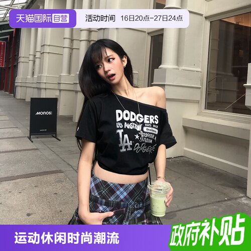 【自营】MLB短袖新款女装时尚运动服户外休闲跑步T恤3FTSB6763