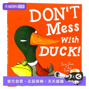 平装 英文原版 Don 别惹鸭子 Mess 儿童趣味阅读图画故事书 大开本 幽默搞笑绘本 绘本 Duck With Levey 早教亲子互动Emma 自营