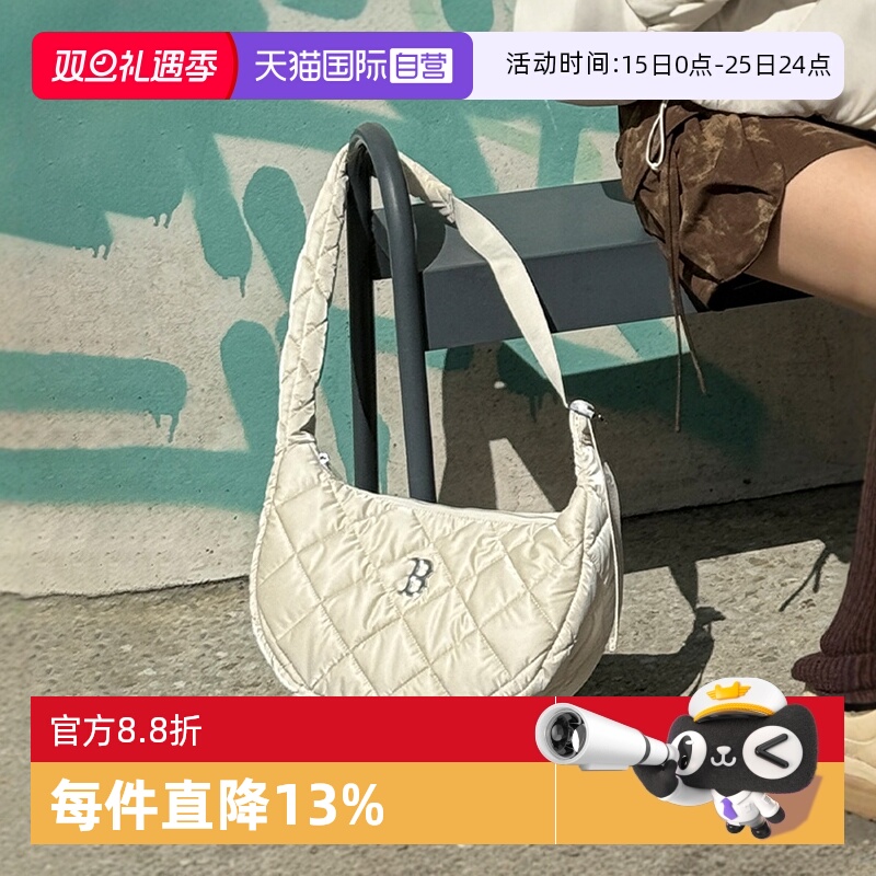 MLB腋下包斜挎包菱格压纹