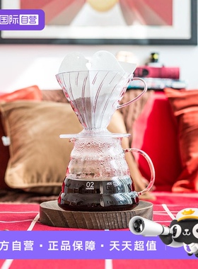 【自营】HARIOV60树脂透明滴滤杯咖啡滤杯过滤杯1-2VD-01T日式