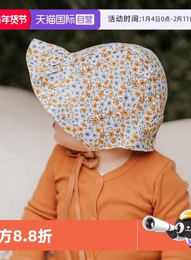 【自营】澳洲Bedhead新生儿田园防晒帽亚麻双面可戴女童帽UPF50+