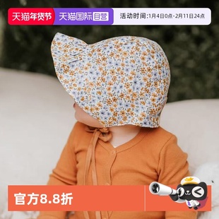 【自营】澳洲Bedhead新生儿田园防晒帽亚麻双面可戴女童帽UPF50+