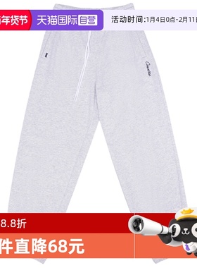 【自营】Converse匡威女运动裤束脚卫裤抽绳针织长裤 WCJ449-GGN