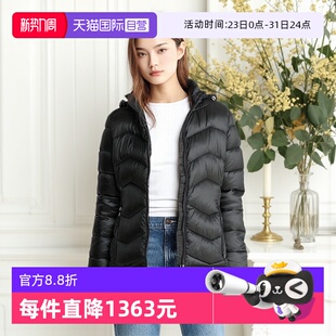 自营 款 Calvin 凯文克莱女士黑色短款 棉服CWN33773 Klein