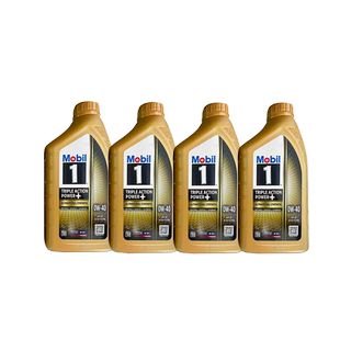 【自营】Mobil美孚一号全合成汽机油0W-40金装进口SQ保养1L*4