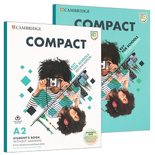 【自营】剑桥KET PET考试备考教材Compact Key for Schools A2 第二版青少版2020Compact Preliminary For Schools B1
