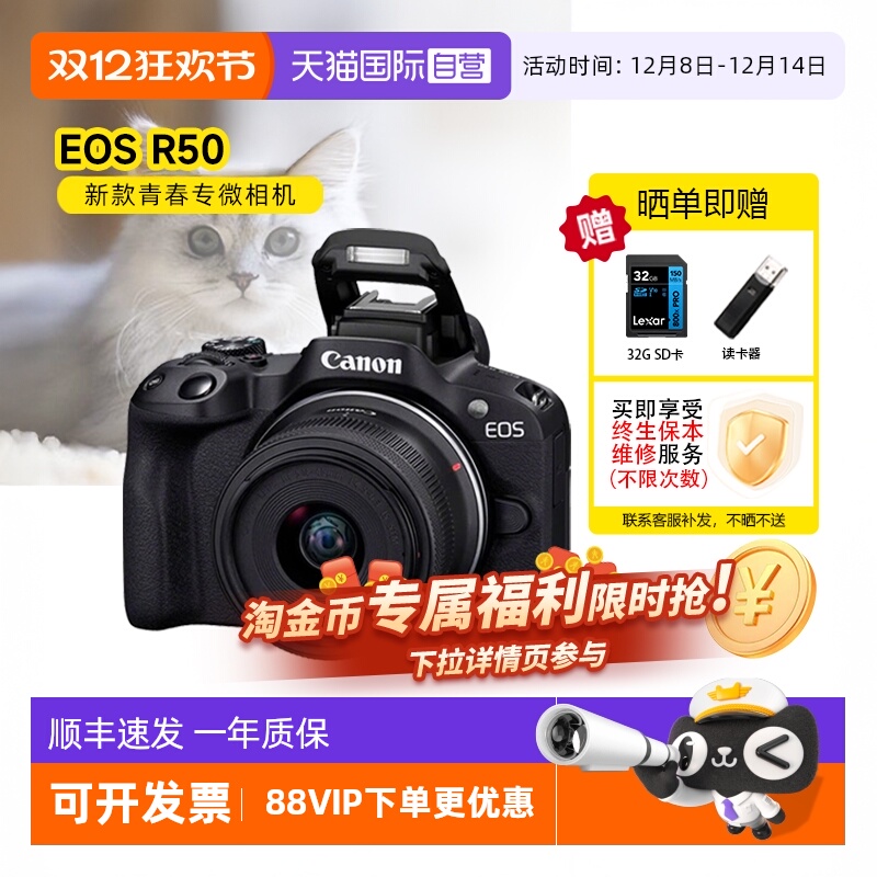 佳能R5018-45mm微单相机照相机