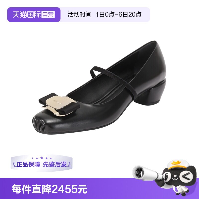 菲拉格慕女士高跟鞋单鞋