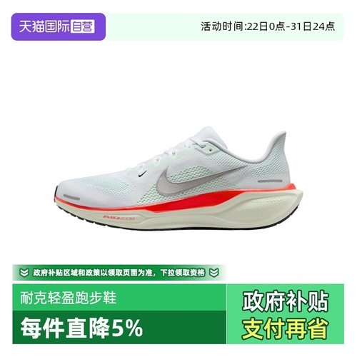 【自营】耐克飞马41男鞋Pegasus 跑步鞋透气轻便运动鞋FD2722-113