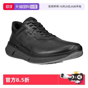 男士 防滑休闲健步运动鞋 ECCO爱步男鞋 轻便牛皮透气830764 自营