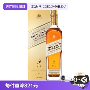 【自营】尊尼获加金方金牌苏格兰调和威士忌750ml英国进口洋酒