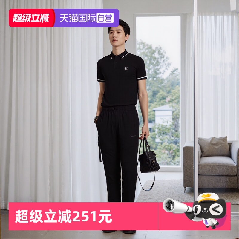 CK男士休闲短袖百搭翻领