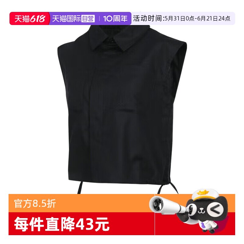 【自营】Nike耐克女子纯棉无袖上衣宽松梭织女短袖衬衫HJ0056-010