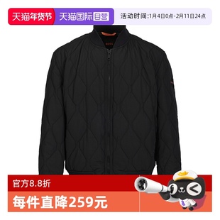 【自营】Hugo Boss男士休闲上衣外套男装立领拉链棉衣