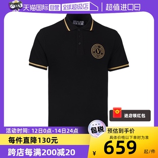 气质短袖 夏季 范思哲男士 POLO衫 Versace 百搭时尚 翻领短袖 自营