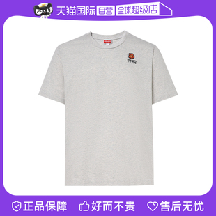 自营 情侣时尚 KENZO高田贤三男女同款 短袖 BOKE花朵圆领T恤 经典