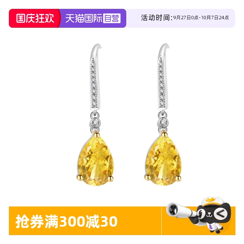 超闪耳环精致高级感纯银锆石女