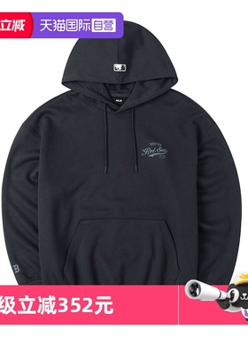 【自营】MLB连帽卫衣新款男女装休闲服情侣炭灰色运动服3AHDV0551