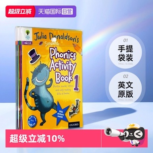 Activity 练习书 牛津阅读丽声拼读故事会 英文学习 儿童自然拼读练习册8册手提袋装 英文原版 Phonics Songbirds Oxford 自营