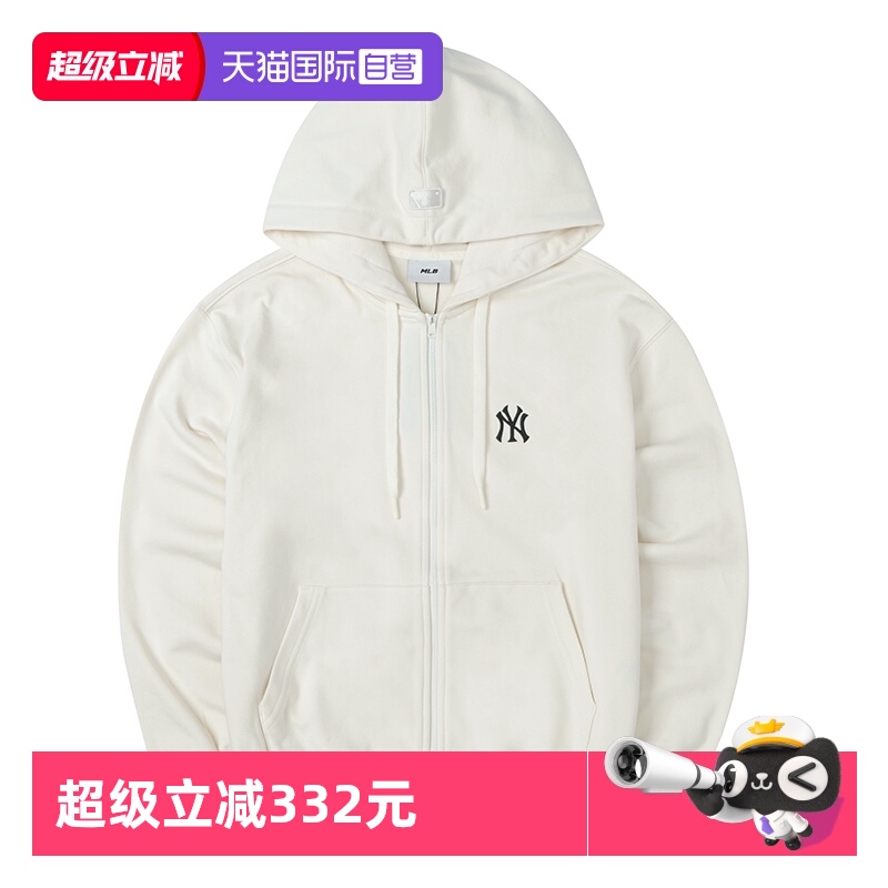 MLB针织夹克男女情侣刺绣logo