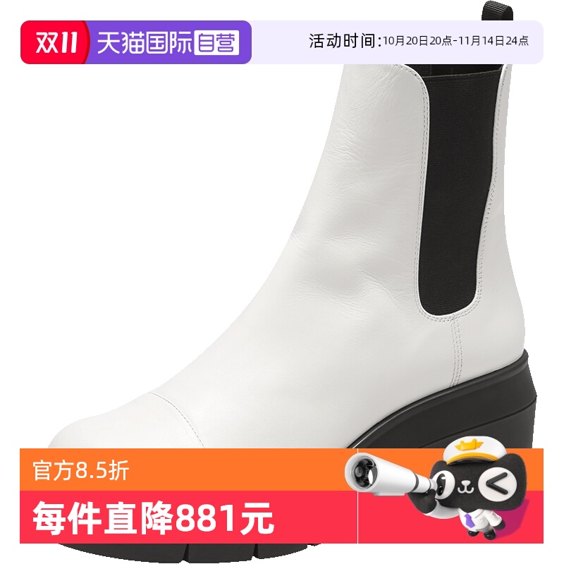 思缇韦曼女士厚底短靴切尔西靴